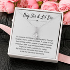 Big Sis & Lil Sis Gift - It's a special bond that spans the years - Gift for Sisters - Alluring Beauty Necklace