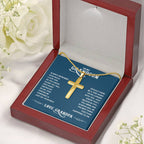 To My Grandson - Always remember how much I love you - Artisan Cross Necklace from Grandpa