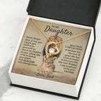 To My Daughter Necklace - I am so proud to be your father - Daughter Gift from Dad - Forever Love Necklace