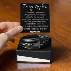 Meaningful Bracelet for Nephew, Graduation, Birthday & Christmas Gift, To my nephew