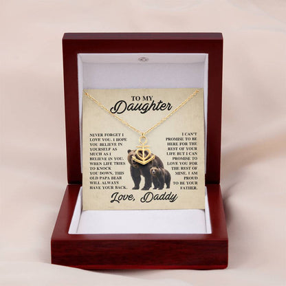 Birthday Gift for Daughter - Anchor Pendant Necklace from Daddy