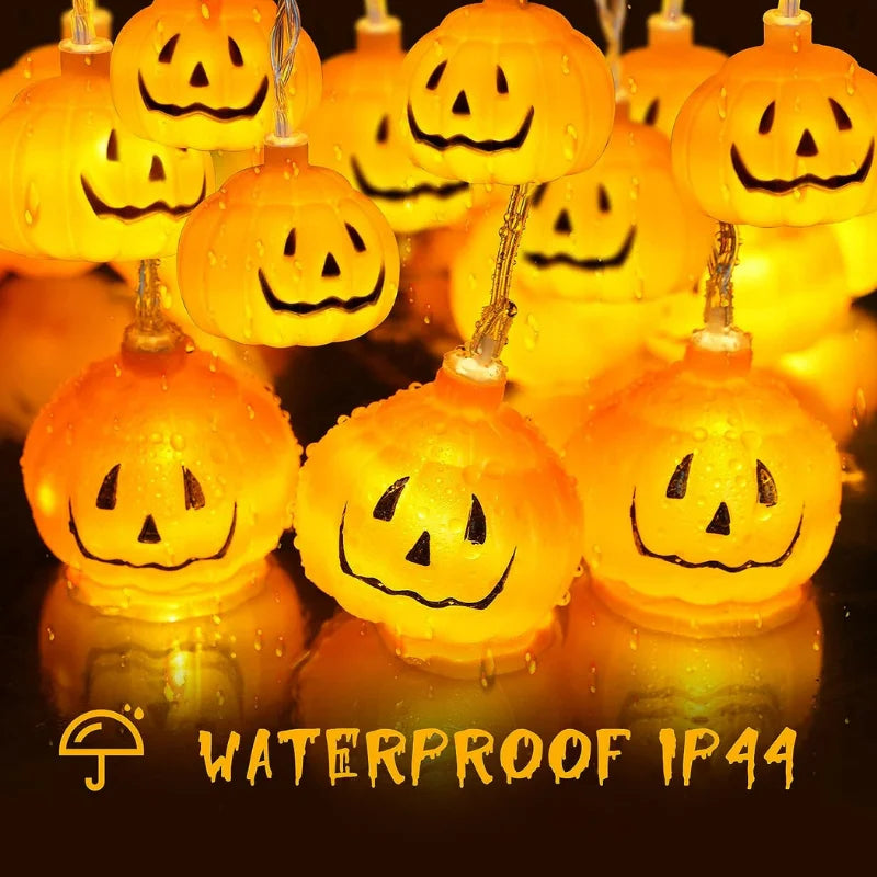 Waterproof outdoor pumpkin lights