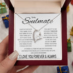 Soulmate Jewelry for Girlfriend - Romantic Necklace for Valentines & Birthdays - Forever Love Necklace