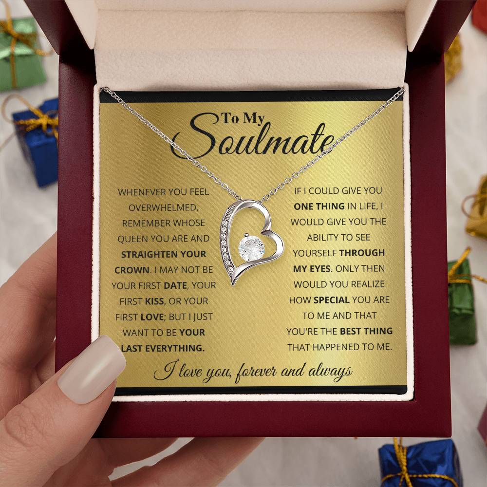 To My Soulmate Necklace - Special Gift for Birthday & Valentine’s Day - Forever Love Necklace