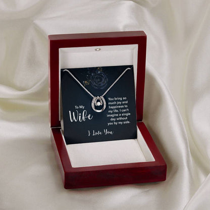 Wife Gift from Husband - Meaningful Jewelry for Valentine’s Day & Special Occasions - Lucky In Love Necklace