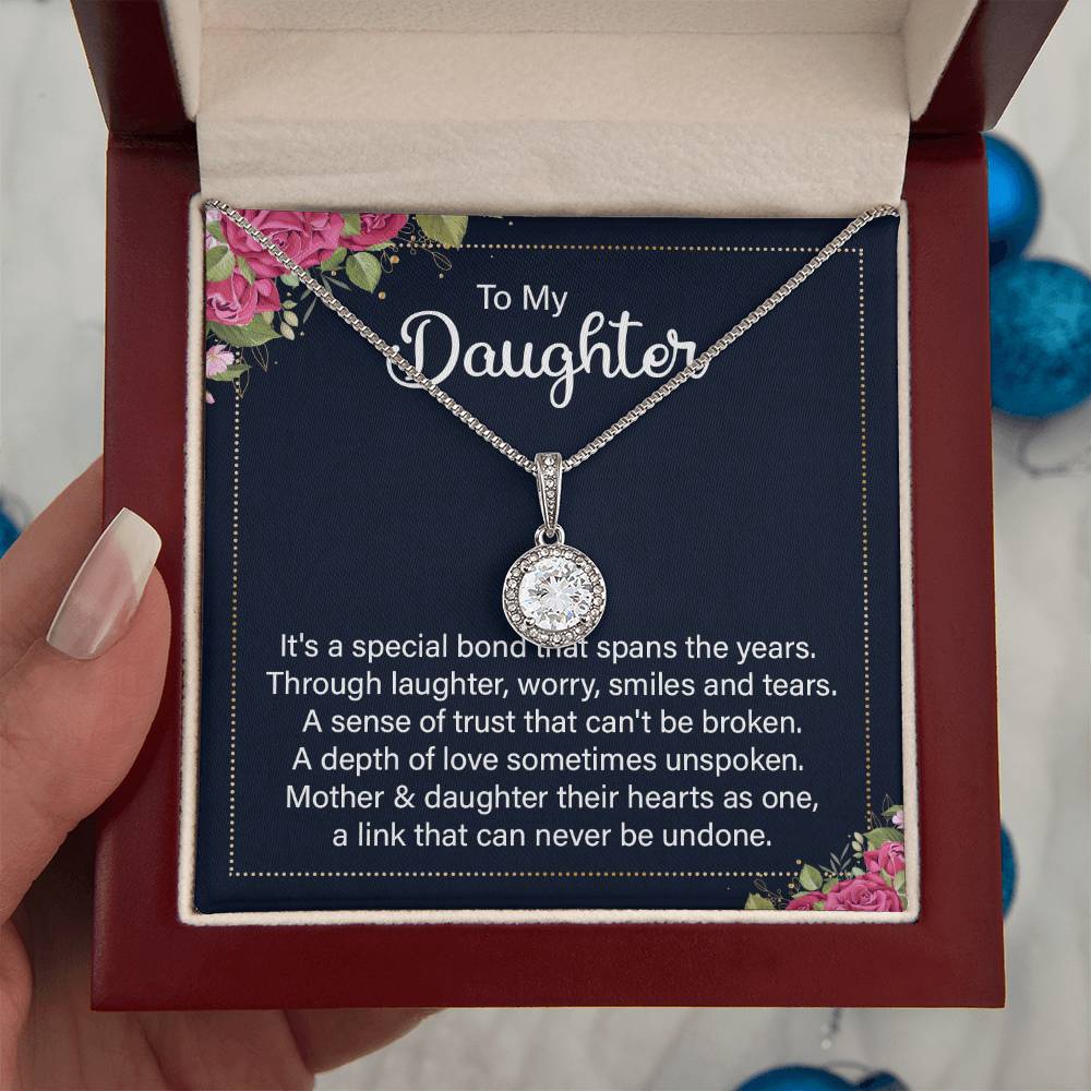 To My Daughter Necklace – Top Gift for Daughter Birthday Graduation – Eternal Hope Necklace