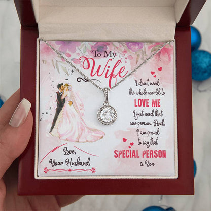 Meaningful Gift for Wife - Heartfelt Jewelry from Husband for Birthday, Anniversary, Valentine’s Day, Christmas - Eternal Hope Necklace