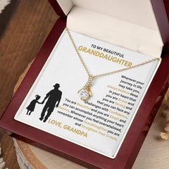 Timeless Alluring Beauty Necklace for Granddaughter, Jewelry Gift of Love and Support, Alluring Beauty Necklace, To My Beautiful Granddaughter