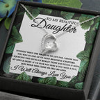 To My Daughter Necklace – Graduation Birthday Gift Idea for Daughter – Forever Love Necklace