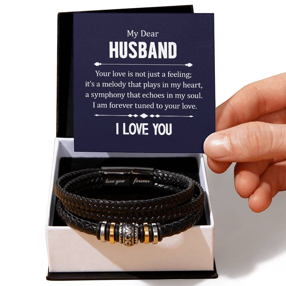Dear Husband - Your love is not just a feeling - Love You Forever Bracelet