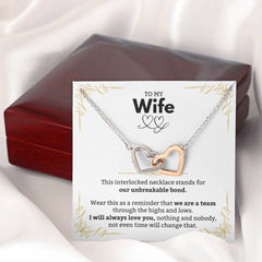 Heart-Shaped Necklace For Graduation, Timeless Jewelry Gift, Symbol Of Success And Love, To My Beautiful Wife