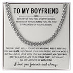 To My Boyfriend - Cuban Link Chain - Birthday & Anniversary Jewelry from Girlfriend