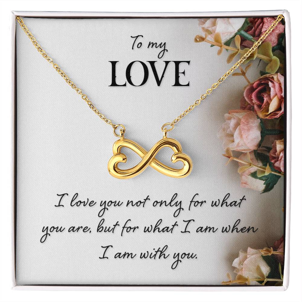 To My Beautiful Wife Necklace - Special Love Jewelry for Wife from Husband for Birthday, Anniversary & Valentine’s Day - Endless Love Necklace
