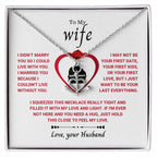 To My Wife Necklace - Perfect Romantic Surprise from Husband for Anniversary, Birthday & Valentine’s Day - Anchor Pendant Necklace