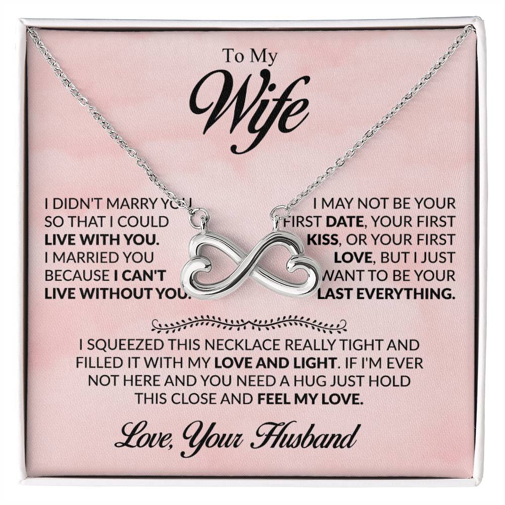 Anniversary Gift for Wife from Husband - Sweet Romantic Jewelry for Valentine’s Day - Endless Love Necklace