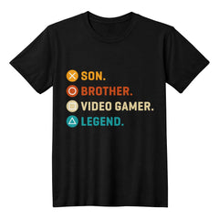 Video Gamer Legend T-Shirt – Funny Son Brother Gaming Tee