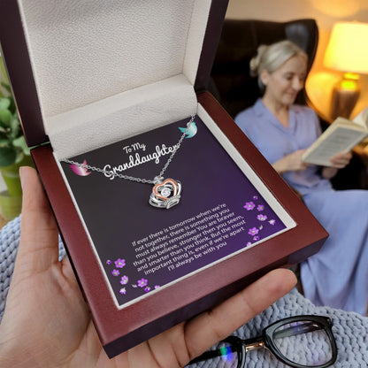 To My Granddaughter Necklace – Jewelry for Granddaughter – Crown Pendant Necklace