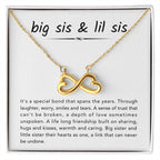 Big Sis & Lil Sis Necklace Gift for Sisters - Endless Love Necklace