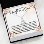 To My Beautiful Daughter In Law - Anchor Pendant Necklace - Gift for Bonus Daughter