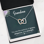 Grandma Necklace from Grandkids - Interlocking Hearts Necklace