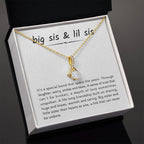 Big Sister & Little Sister Necklace - It's a special bond that spans the years - Gift for Sister - Alluring Beauty Necklace