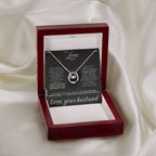 To My Love - I am not perfect - Lucky In Love Necklace from Husband to Wife