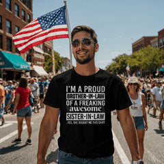 Proud Brother-in-Law T-Shirt – Funny Gift from Awesome Sister-in-Law