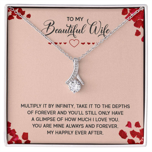 Holiday Gift for Wife - Romantic Jewelry from Husband for Christmas & Valentine’s Day - Alluring Beauty Necklace