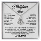 To My Daughter - I would use my last breath to say I love you - Anchor Pendant Necklace