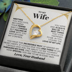 Gift for Wife from Husband - Sentimental Jewelry for Anniversary & Valentine’s Day - Forever Love Necklace
