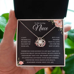 Meaningful Necklace for Niece, Sentimental Jewelry Keepsake Gift, To My Loving Niece