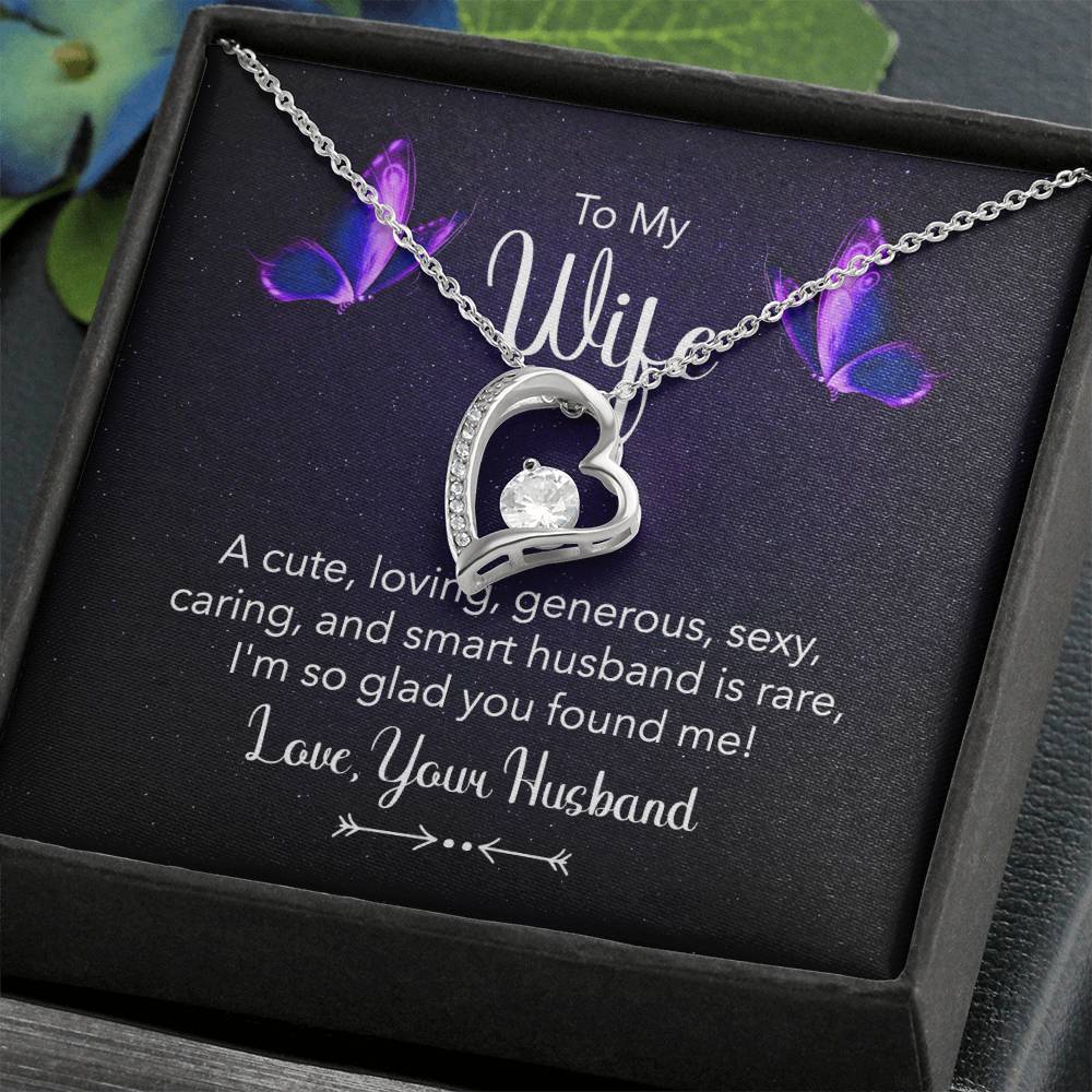 Sweet Gift for Wife from Husband - Romantic Jewelry for Everyday Love - Forever Love Necklace