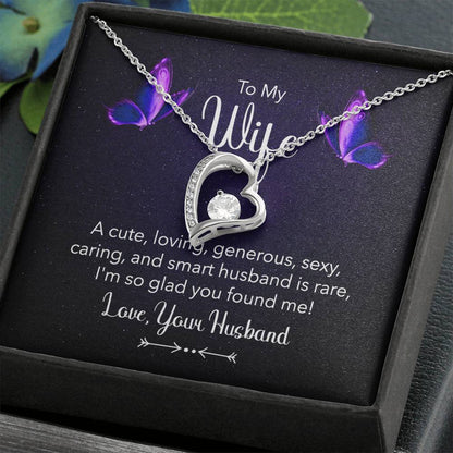 Sweet Gift for Wife from Husband - Romantic Jewelry for Everyday Love - Forever Love Necklace