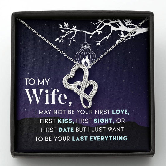 Valentine’s Day Wife Gift - Romantic Jewelry from Husband - Heart-to-heart Pendant Necklace