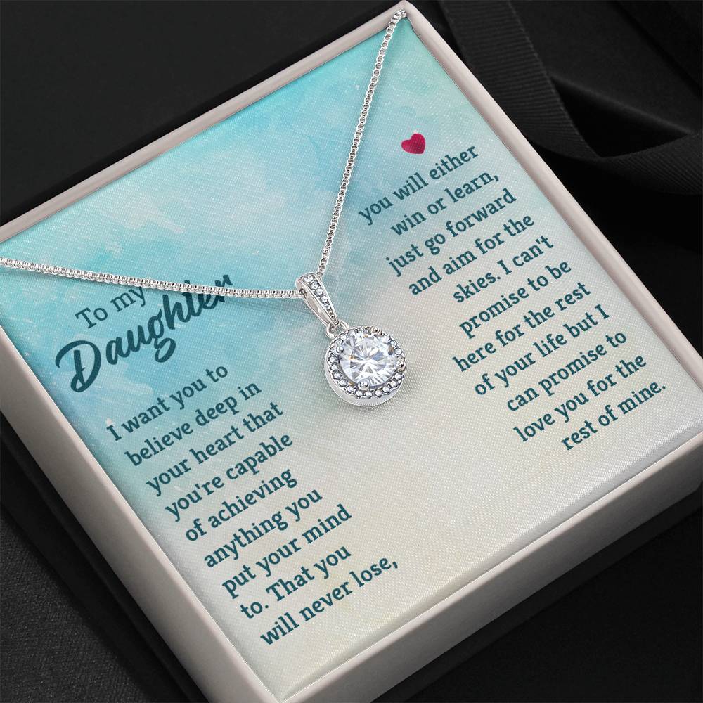 To My Daughter Necklace – Mother Daughter Jewelry Gift – Eternal Hope Necklace