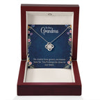 To Our Grandma - You will always be close to our heart - Gift for Grandmother - Love Knot Necklace