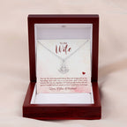 To My Wife Necklace - Heartwarming Gift from Husband for Birthday, Anniversary & Valentine’s Day - Anchor Pendant Necklace