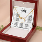 To My Wife Necklace - Anniversary Gift Idea from Husband - Scripted Love Necklace