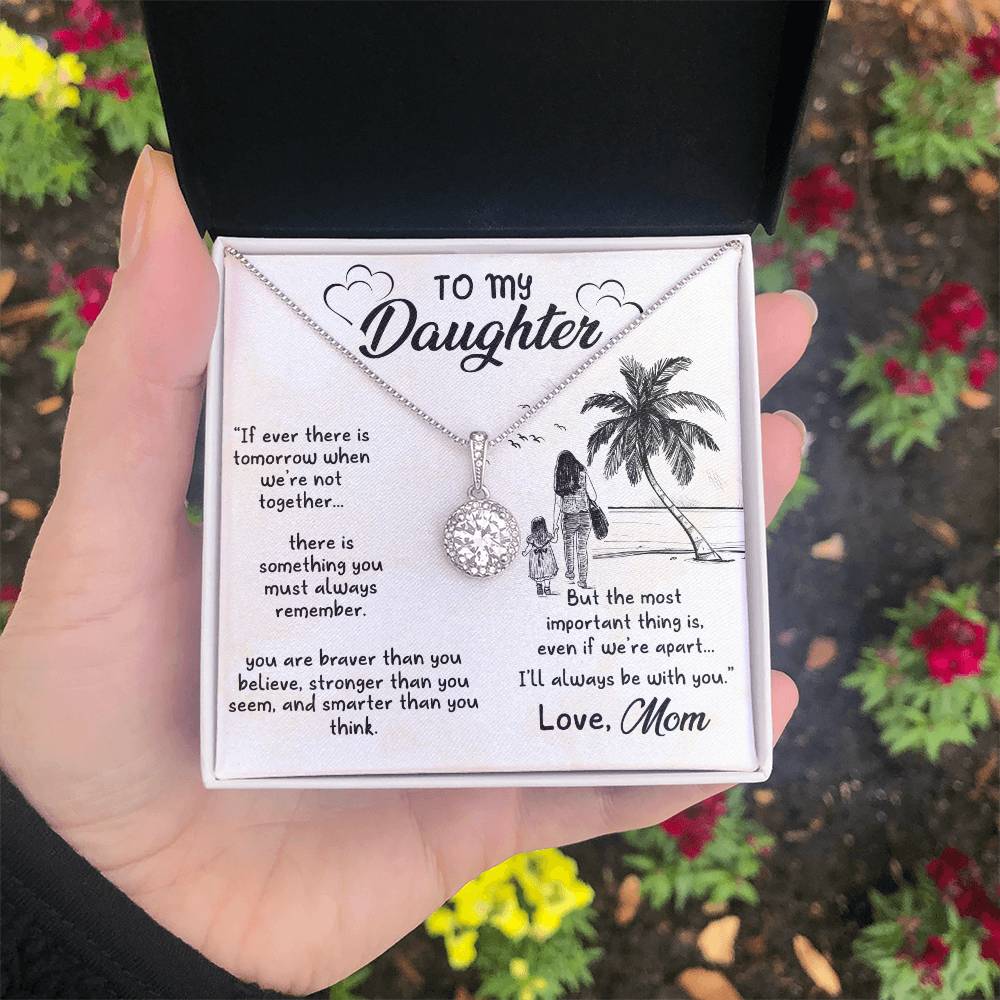 To My Daughter Necklace – Jewelry Gift for Daughter from Mother – Eternal Hope Necklace
