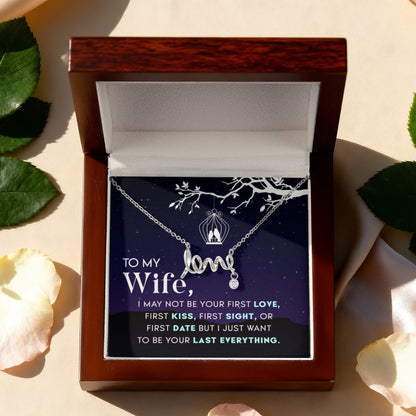 To My Wife Necklace - Perfect Jewelry from Husband for Valentine’s Day, Birthday & Holiday Gifting - Scripted Love Necklace