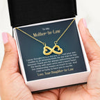 To My Mother In Law - I never thought I'd find the one till I met your son Endless Love Necklace - Gift for MIL
