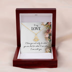 To My Love Necklace - Perfect Gift for Wife from Husband, Romantic Jewelry for Birthday & Valentine’s Day - Anchor Pendant Necklace