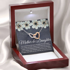 Mother Daughter Heart Necklace, Symbol Of Love, Meaningful Jewelry Gift, Mother & Daughter