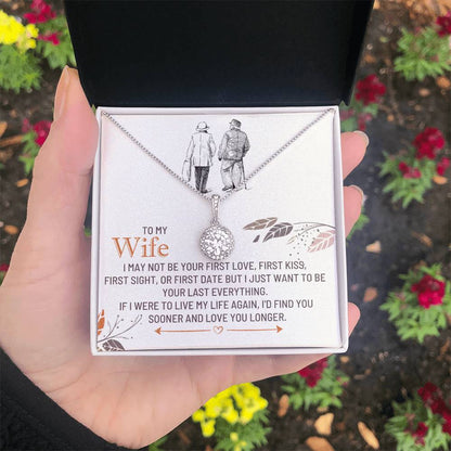 To My Wife Necklace - Sweet Emotional Gift for Wife from Husband on Birthday, Anniversary & Valentine’s Day - Eternal Hope Necklace