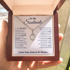 To My Soulmate Necklace - Heartfelt Gift for Her for Birthday & Romantic Days - Eternal Hope Necklace