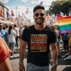 Funny Brother-in-Law T-Shirt – Proud Brother-in-Law of an Awesome Sister-in-Law Graphic Tee