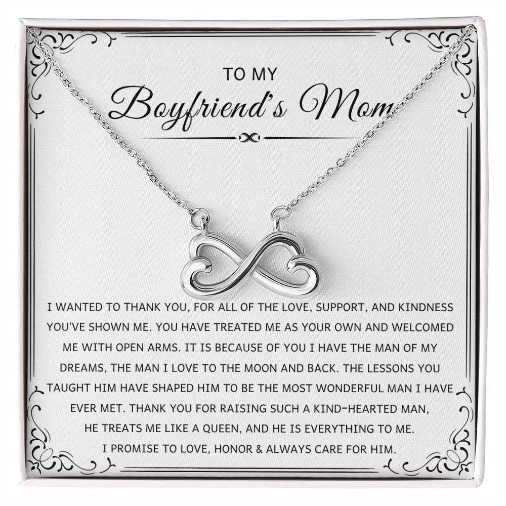 Sentimental Gift for Boyfriend's Mom - I wanted to thank you - Endless Love Necklace