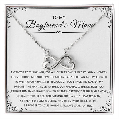 Sentimental Gift for Boyfriend's Mom - I wanted to thank you - Endless Love Necklace