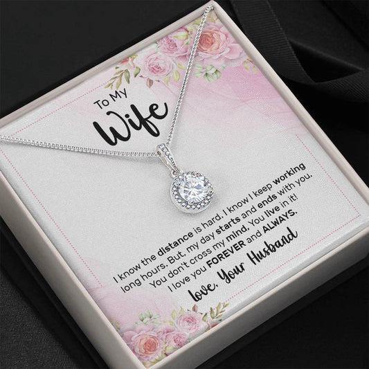 Wife Birthday Gift from Husband - Romantic Jewelry for Valentine’s Day & Anniversaries - Eternal Hope Necklace