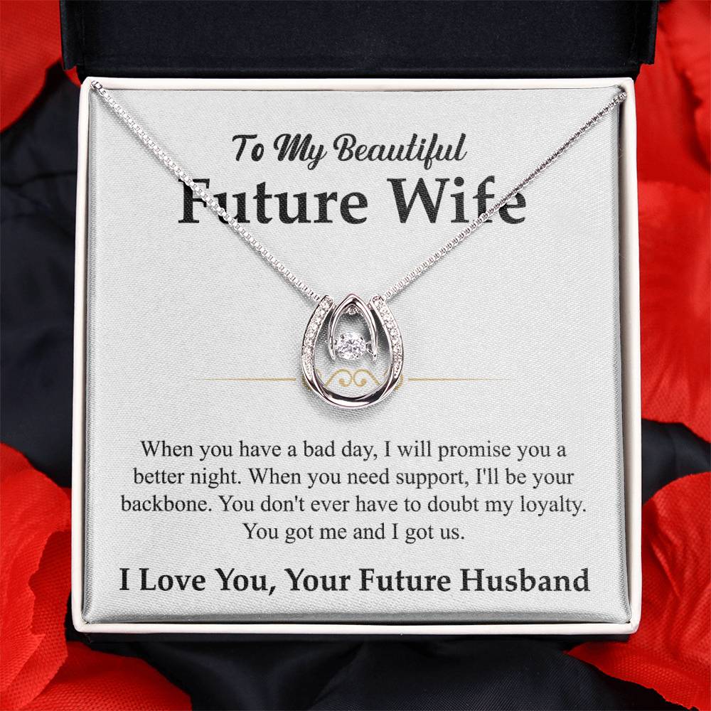 To My Future Wife Necklace - Best Romantic Jewelry Gift for Special Occasions & Love Appreciation - Lucky In Love Necklace